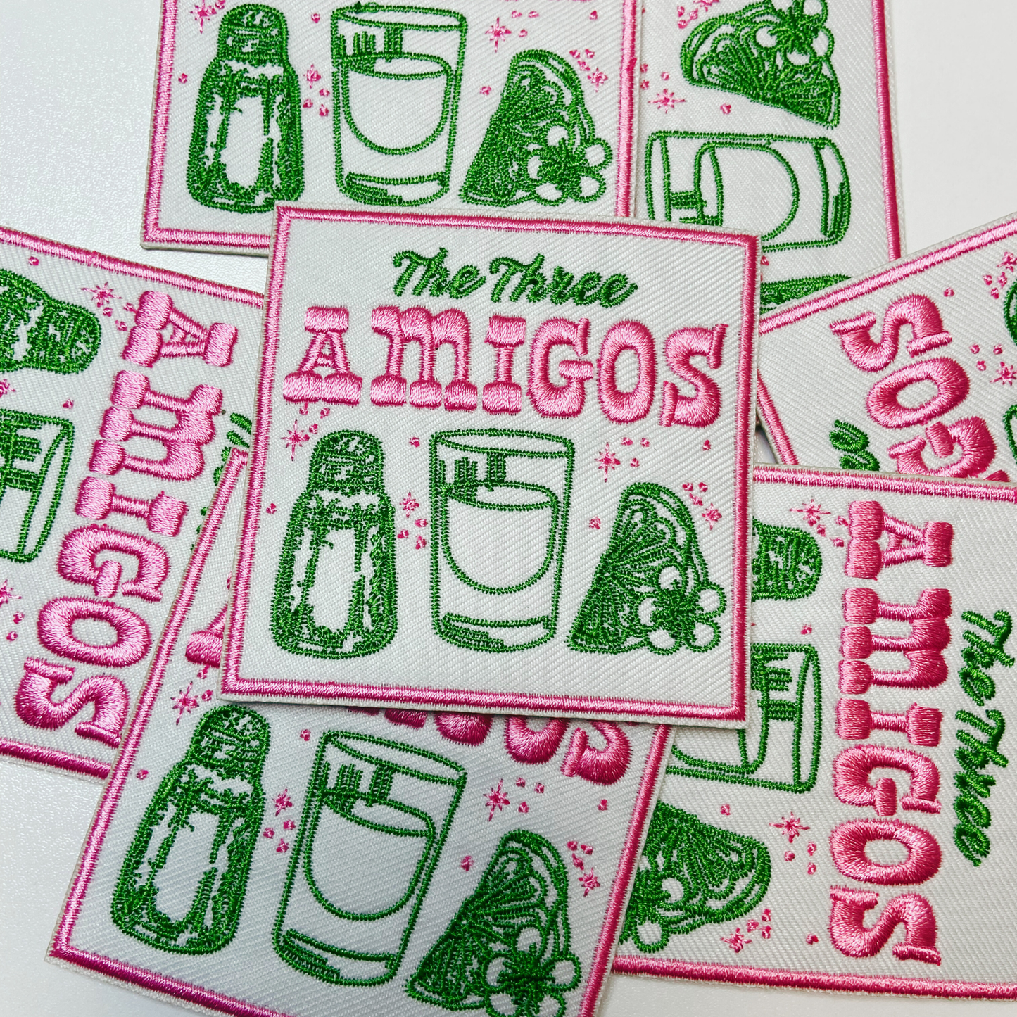 3" The Three Amigos  -  Embroidered Hat Patch