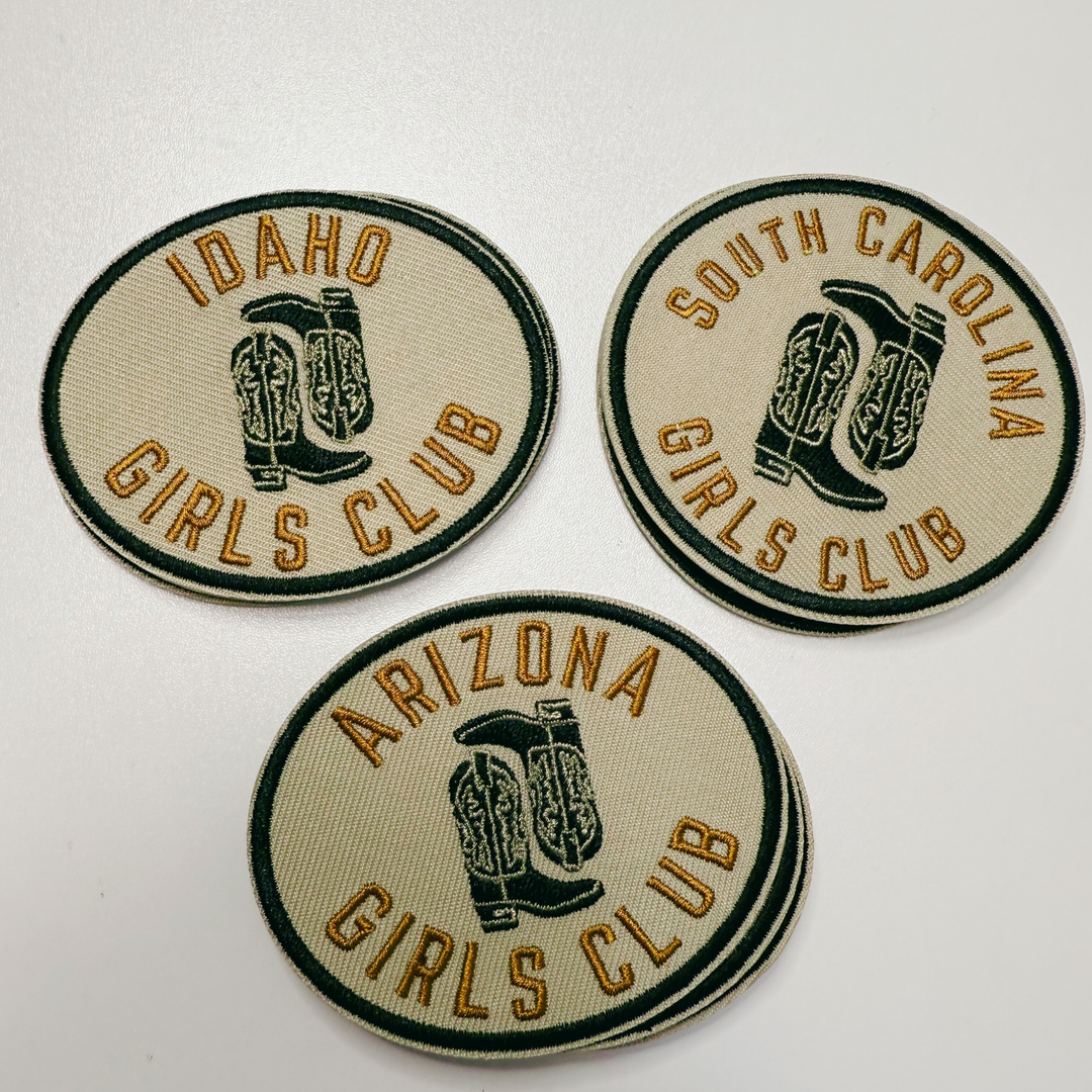 3" Idaho Girls Club -  Embroidered Hat Patch