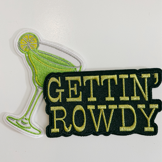 2.5" Margarita - Embroidered Hat Patch (new Version)