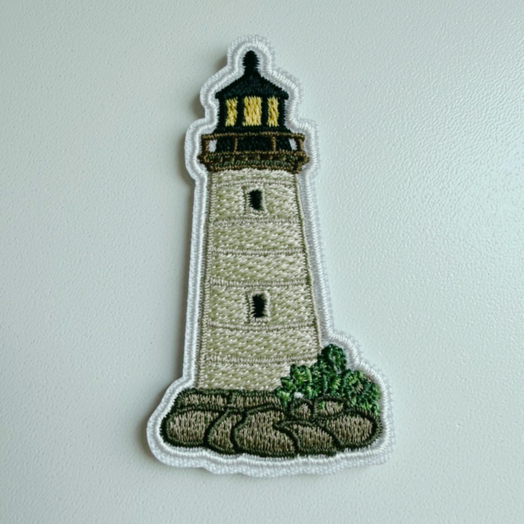 2.5" lighthouse -  Embroidered Hat Patch