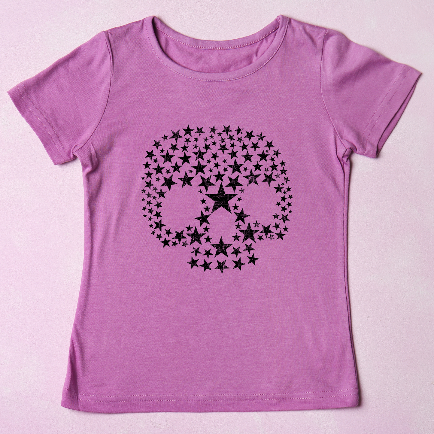 (shirt not included) Star Skull - Clear Film Transfer