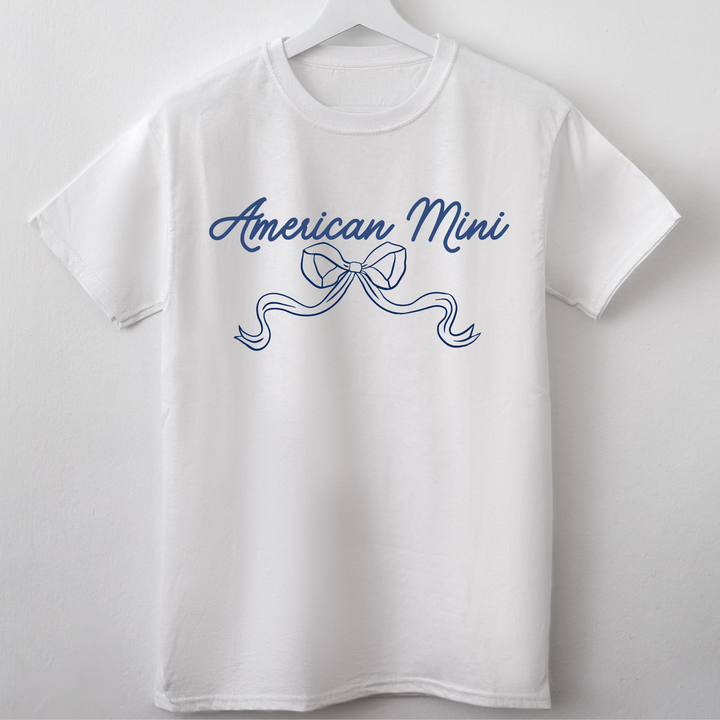 (Shirt not included) American Mama or American Mini - Navy Blue  Screen print Transfer