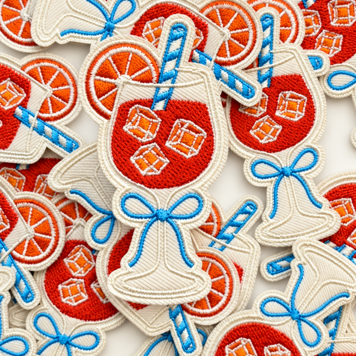 2.5"  Aperol Spritz   - Embroidered Hat Patch