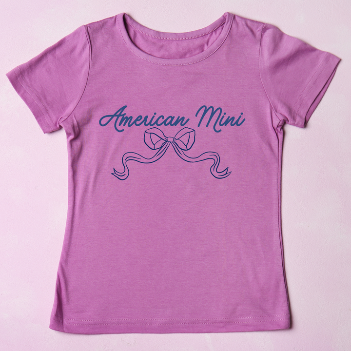 (Shirt not included) American Mama or American Mini - Navy Blue  Screen print Transfer