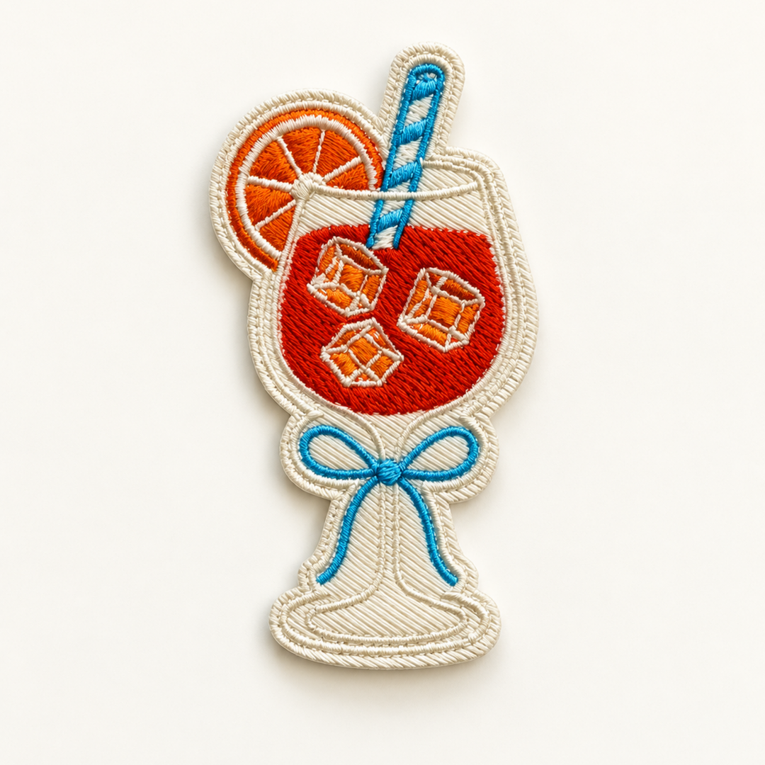 2.5"  Aperol Spritz   - Embroidered Hat Patch