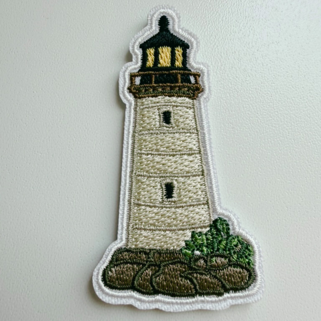 2.5" lighthouse -  Embroidered Hat Patch