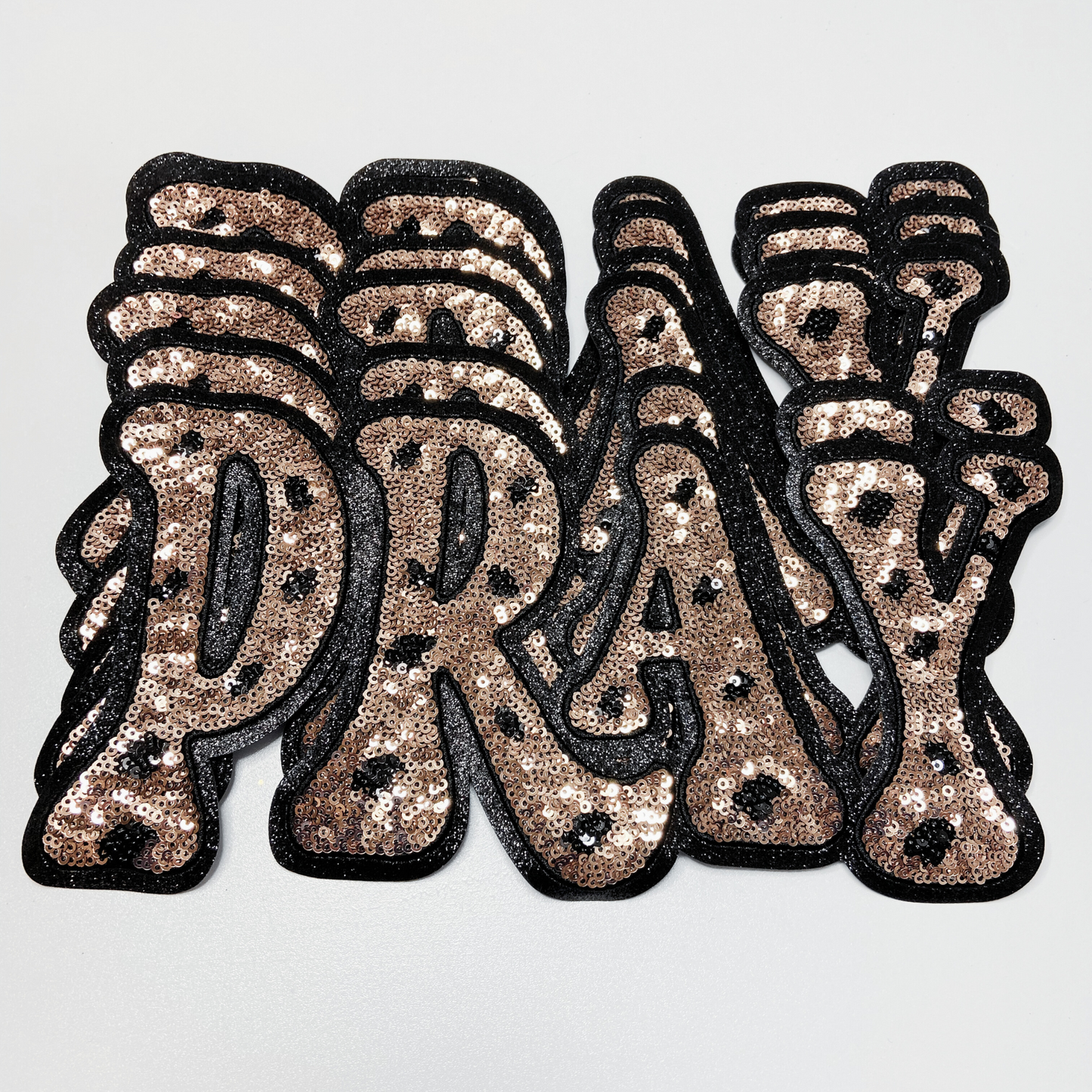 10.75” PRAY - Sequin Patch