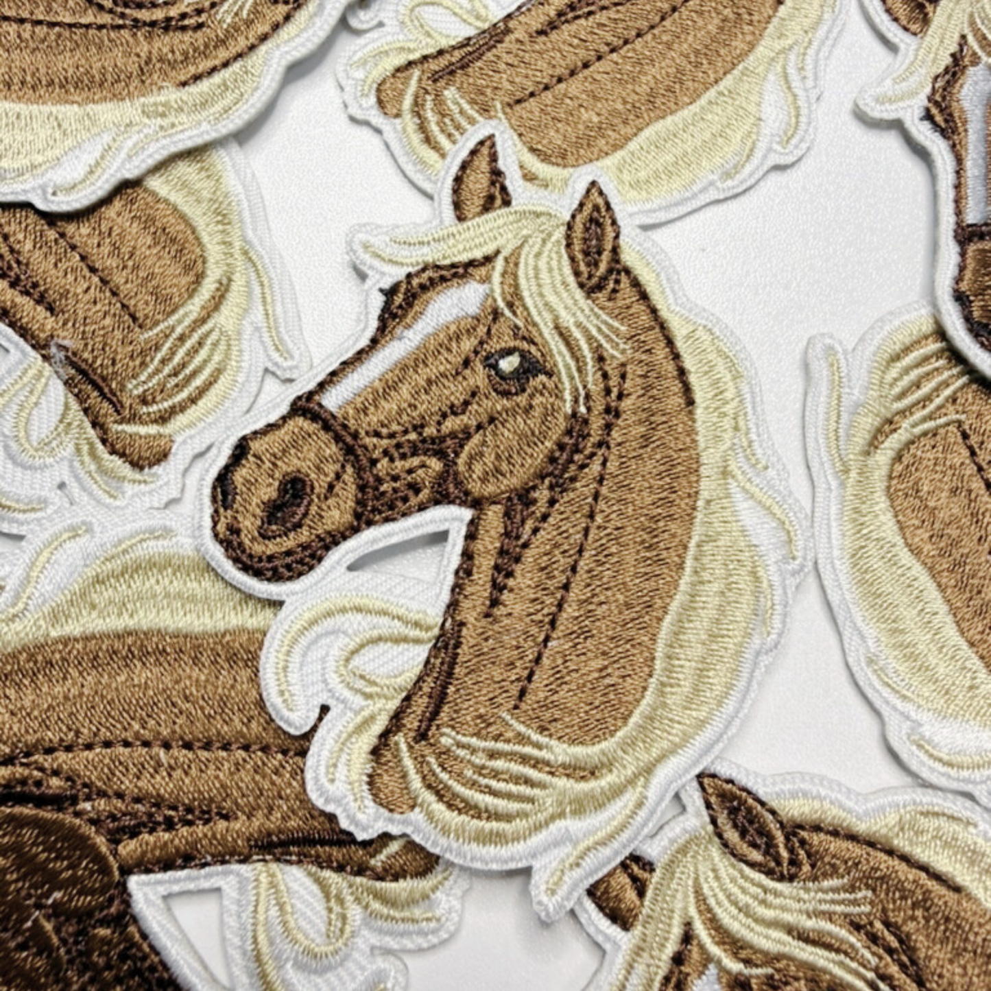 2.5" Horse Head -  Embroidered Hat Patch
