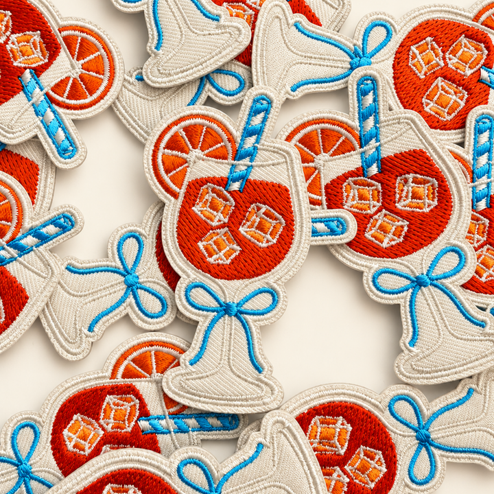 2.5"  Aperol Spritz   - Embroidered Hat Patch