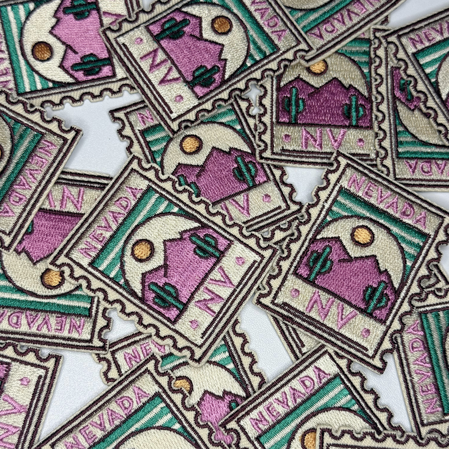 2" Nevada Stamp -  Embroidered Hat Patch