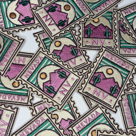 2" Nevada Stamp - Embroidered Hat Patch