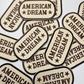 3"  American Dream -  Embroidered Hat Patch