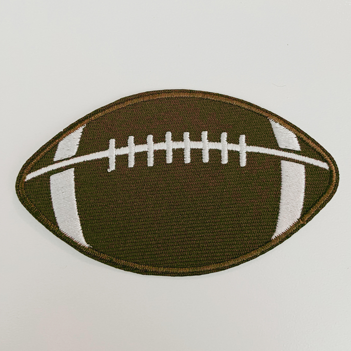 3" Football -  Embroidered Hat Patch