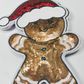 8" x 10" Gingerbread man - SEQUIN Patch