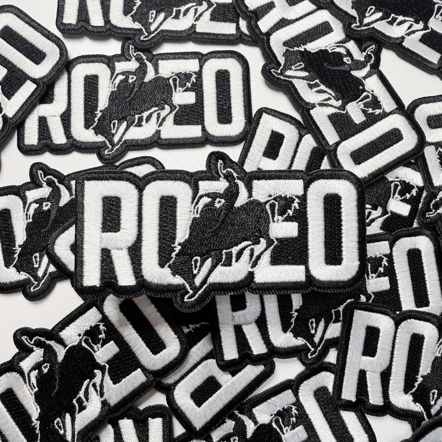 3.5" RODEO I  Embroidered Hat Patch