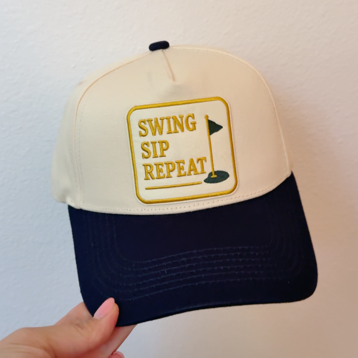 TEELUX - Swing Sip Repeat patched  - Structured Hat