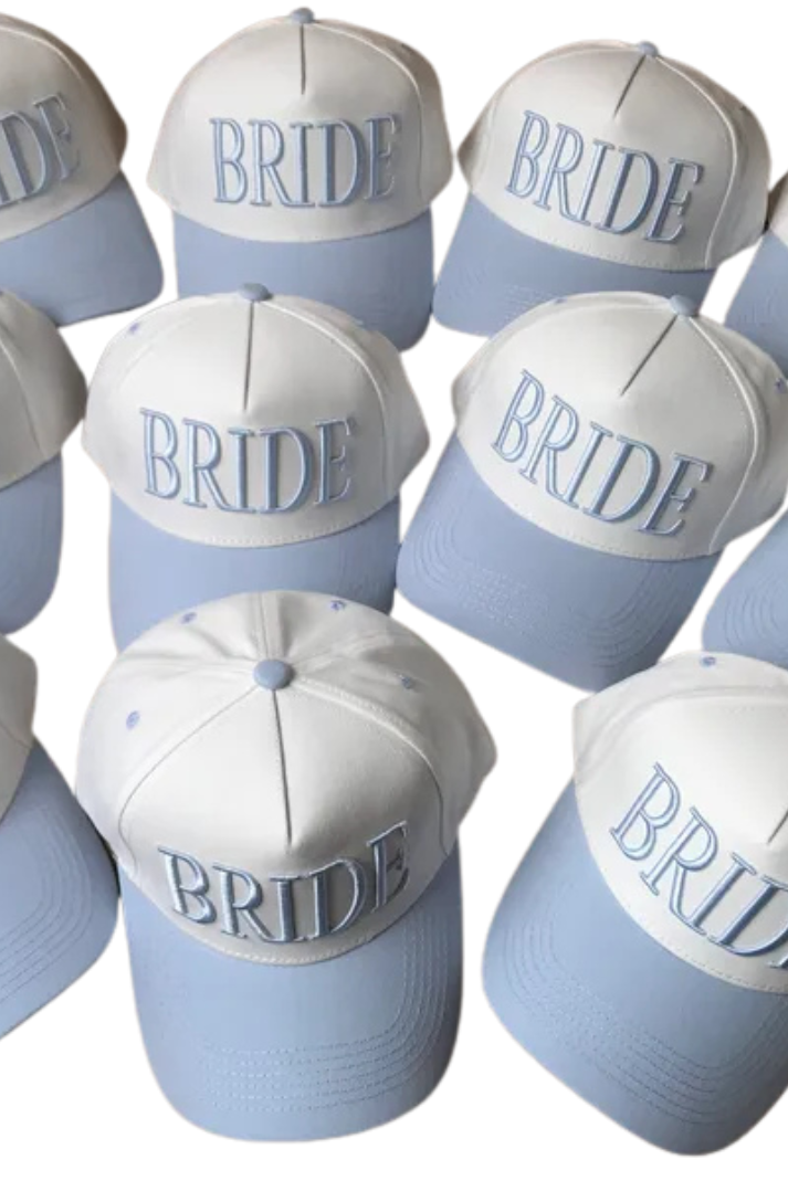 Structured Cap - BRIDE in blue or pink