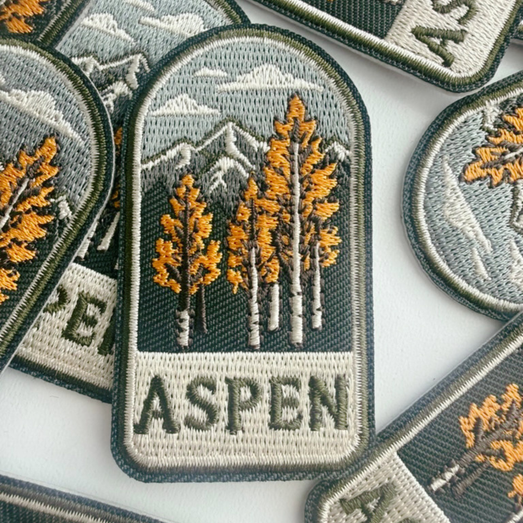 2.5" Aspen - Embroidered Hat Patch