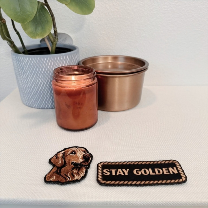 VELCRO - Golden Retriever -  Embroidered Patch
