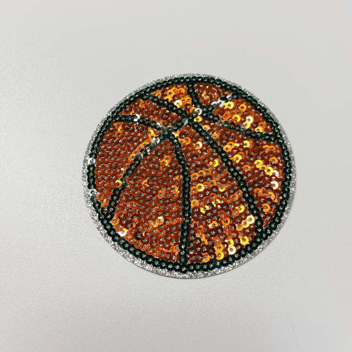 3" inch sequin Sports Balls (Basketball, Soccer, Baseball, Volleyball, Softball) -  Sequin Hat Patch