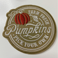 3" Farm Fresh Pick your Pumpkins -  Embroidered Hat Patch