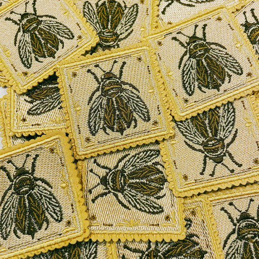 2" Bee -  Embroidered Hat Patch