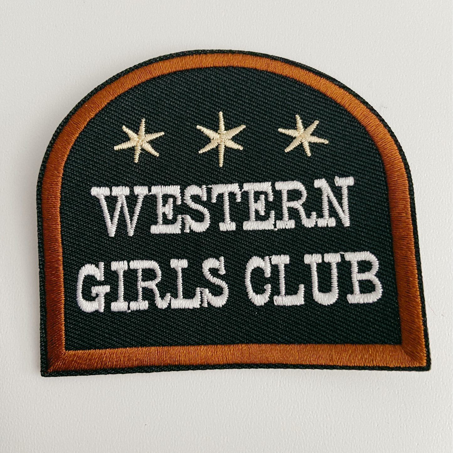 3"  Western Girls Club  -  Embroidered Hat Patch