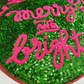 Merry & Bright Ornament - 9 inch x 10 inch  - Large SEQUIN Patch