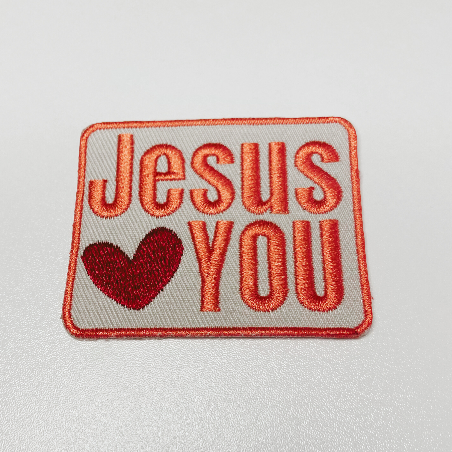 3" Jesus heart You -  Embroidered Hat Patch