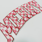 10.5" inch MERRY checkered - Sequin Patch