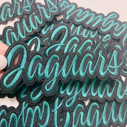 4" Jaguars  -  Embroidered Hat Patch