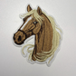 2.5" Horse Head -  Embroidered Hat Patch