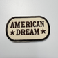 3"  American Dream -  Embroidered Hat Patch