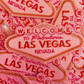 3.5 " Welcome to Fabulous LAS VEGAS -  Embroidered Hat Patch