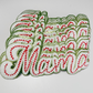 11" Baseball MAMA Patch (GOLD Backing) - Chenille Patch