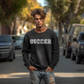 (shirt not included) SOCCER lettering in WHITE - Screen Print Transfer&nbsp;&nbsp;