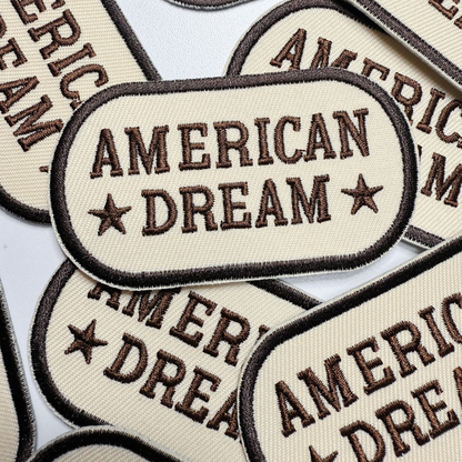 3"  American Dream -  Embroidered Hat Patch