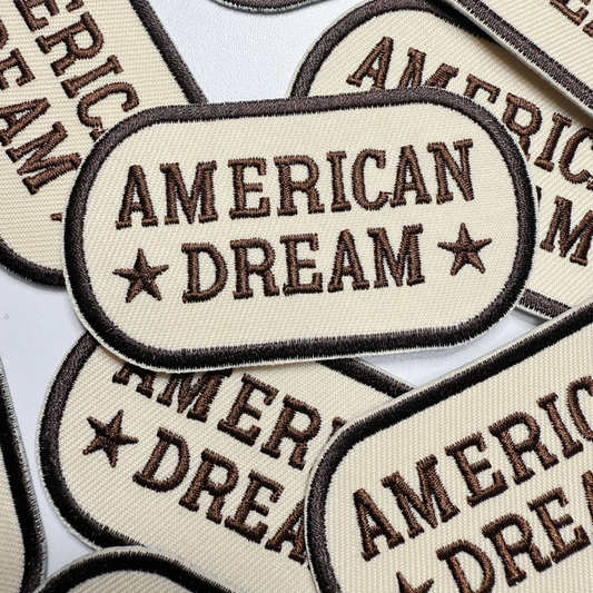 3"  American Dream -  Embroidered Hat Patch