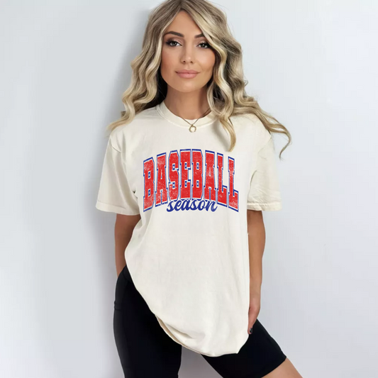 (shirt not included) Baseball Season - Clear Film Transfer