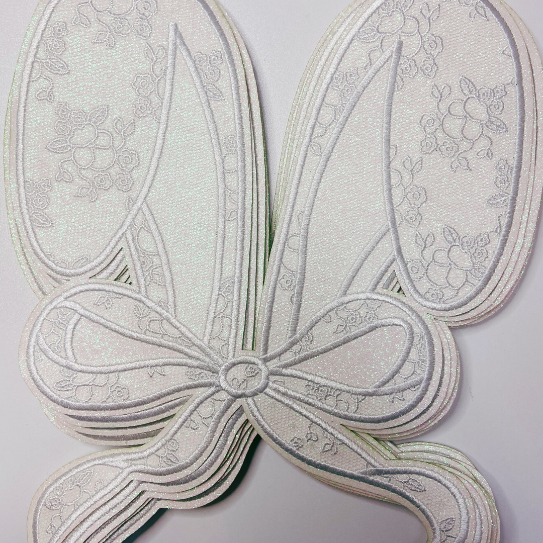 Bunny ears w Sparkle Lace Detail  - Embroidered  Patch