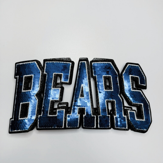 10.5" BEARS - SEQUIN Patch