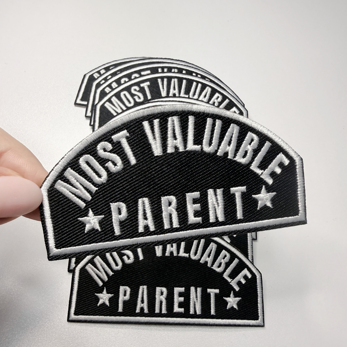3.5" Most Valuable Parent -  Embroidered Hat Patch