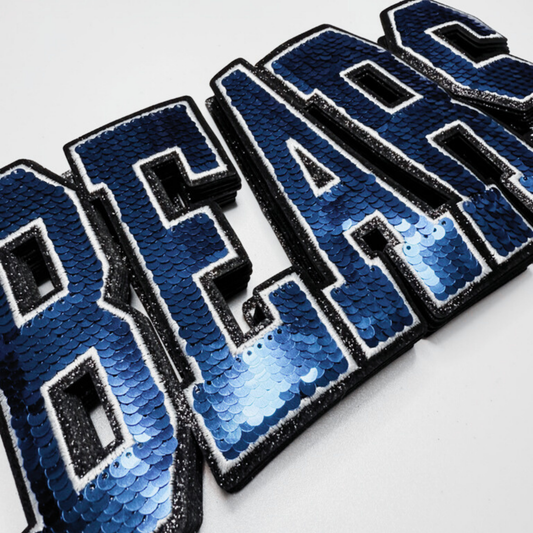 10.5" BEARS - SEQUIN Patch