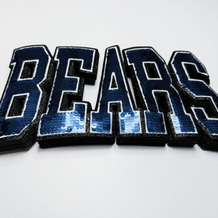 10.5" BEARS - SEQUIN Patch