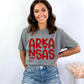 (shirt not included) Arkansas Heart in Red -  Screen print Transfer