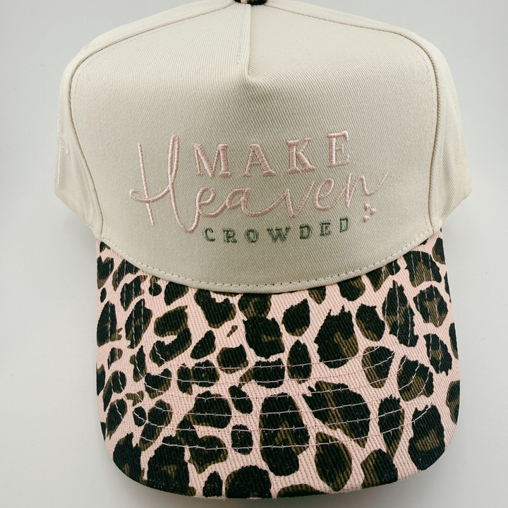TEELUX - Cotton Structured Hat  -  SNAP BACK - MAKE HEAVEN CROWDED ( choice of color)