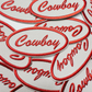 3" Cowboy in Red - Embroidered Hat Patch
