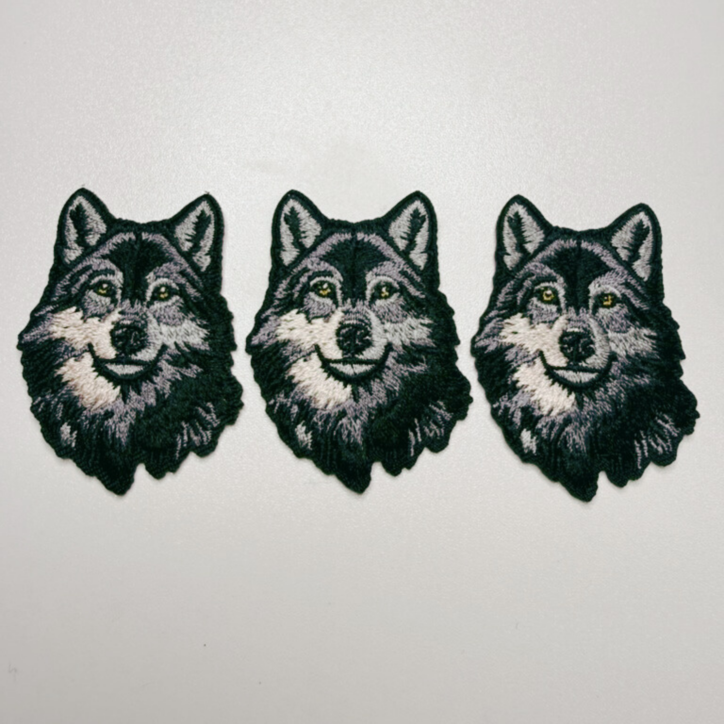 2" WOLF -  Embroidered Hat Patch