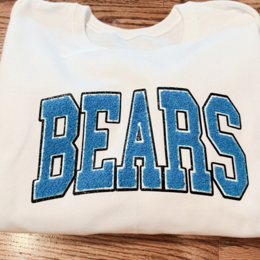 10.5" BEARS - Chenille Patch