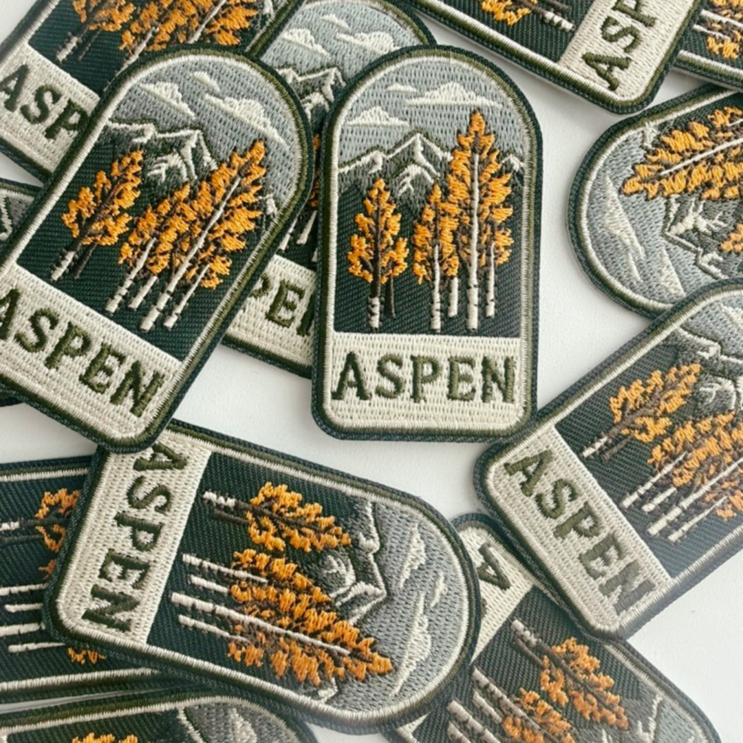 2.5" Aspen - Embroidered Hat Patch